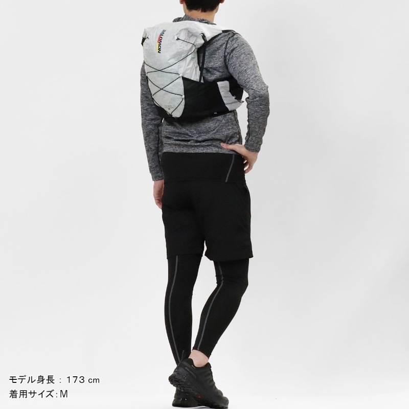 サロモン SALOMON ランニングベスト ユニセックス ADV SKIN CROSS SEASON RACE FLAG トレイルランニング リュック バックパック ハイドレーションバッグ 2026SS M/L 15L LC2091900 ホワイト ブラック | ブランド [正規取扱店]