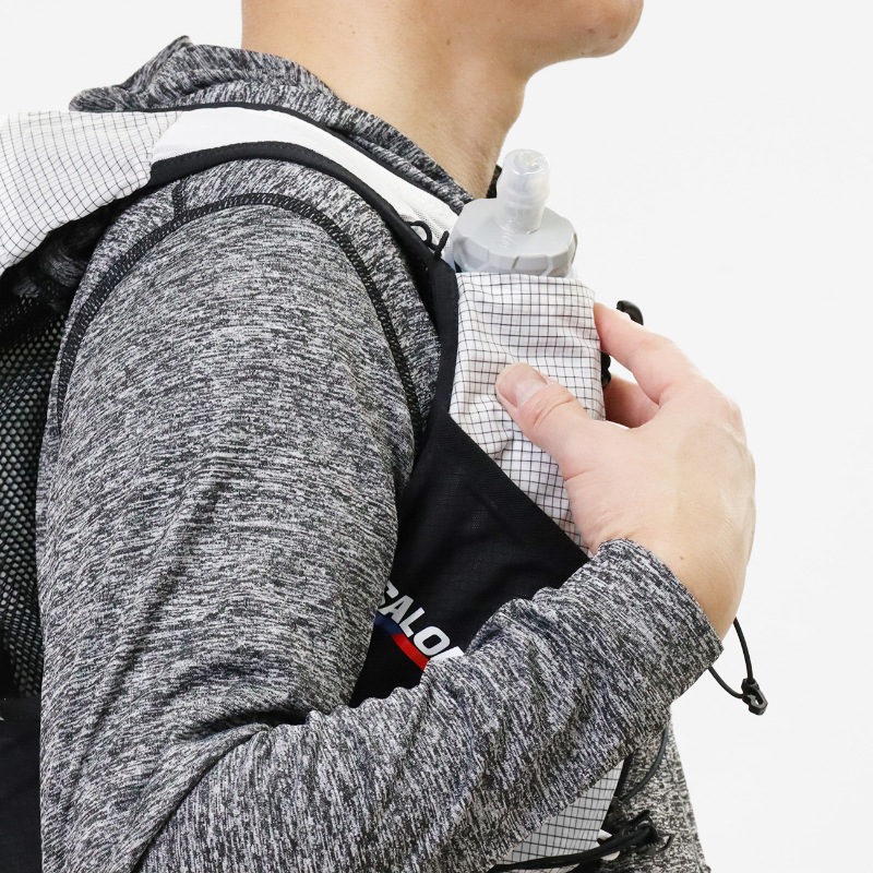 サロモン SALOMON ランニングベスト ユニセックス ADV SKIN CROSS SEASON RACE FLAG トレイルランニング リュック バックパック ハイドレーションバッグ 2026SS M/L 15L LC2091900 ホワイト ブラック | ブランド [正規取扱店]