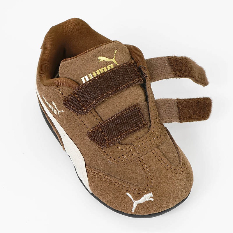 プーマ PUMA ベビー スニーカー スピードキャット SPEEDCAT OG V INF インファント ミニ 靴 歩きはじめ 幼児 男の子 女の子 キッズ 子供 マジックテープ 軽量 レザー 牛革 刺繍 スポーティー 2026年秋冬 新作 405961 | ブランド [正規取扱店]