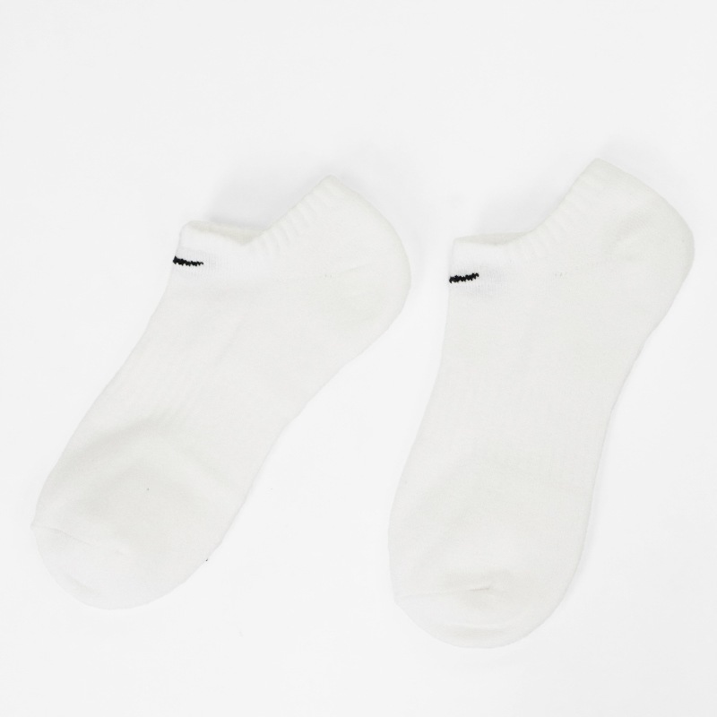 ナイキ NIKE ソックス 3足組 エブリデイ クッションド 3P 靴下 ユニセックス トレーニング ノーショウソックス スニーカー丈 アンクルソックス ロゴ ホワイト ブラック SX7673 100 | ブランド [正規取扱店]