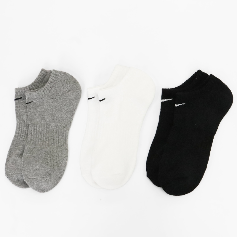 ナイキ NIKE ソックス 3足組 エブリデイ クッションド 3P 靴下 ユニセックス トレーニング ノーショウソックス スニーカー丈 アンクルソックス ロゴ マルチカラー SX7673 964 | ブランド [正規取扱店]
