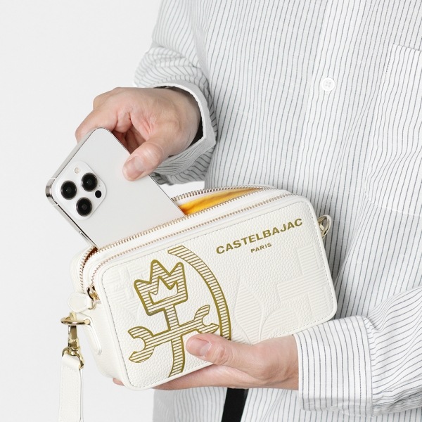 カステルバジャック CASTELBAJAC ショルダーバッグ CANNELE カヌレ メンズ レディース ミニショルダー 斜め掛け ロゴ 各色 035121 | ブランド [正規取扱店]