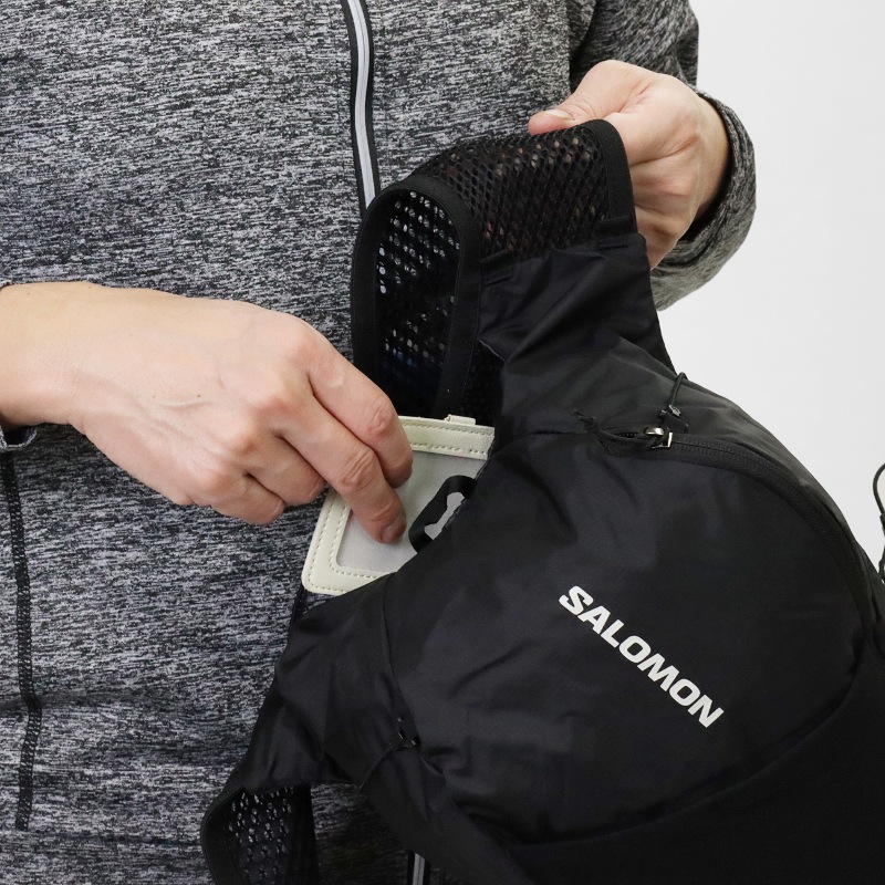 サロモン SALOMON ランニングベスト ユニセックス ACTIVE SKIN 12 フラスク付 トレイルランニング リュック バックパック ハイドレーションバッグ 2026SS M/L 12L LC2177400 ブラック メタル | ブランド [正規取扱店]
