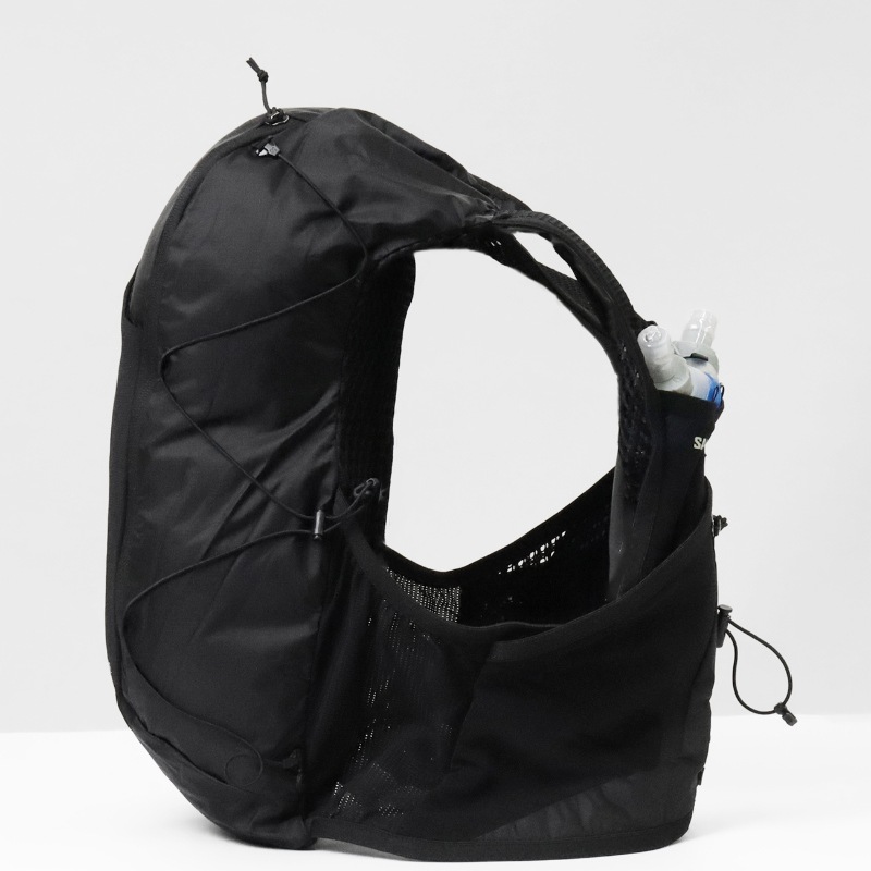 サロモン SALOMON ランニングベスト ユニセックス ACTIVE SKIN 12 フラスク付 トレイルランニング リュック バックパック ハイドレーションバッグ 2026SS M/L 12L LC2177400 ブラック メタル | ブランド [正規取扱店]