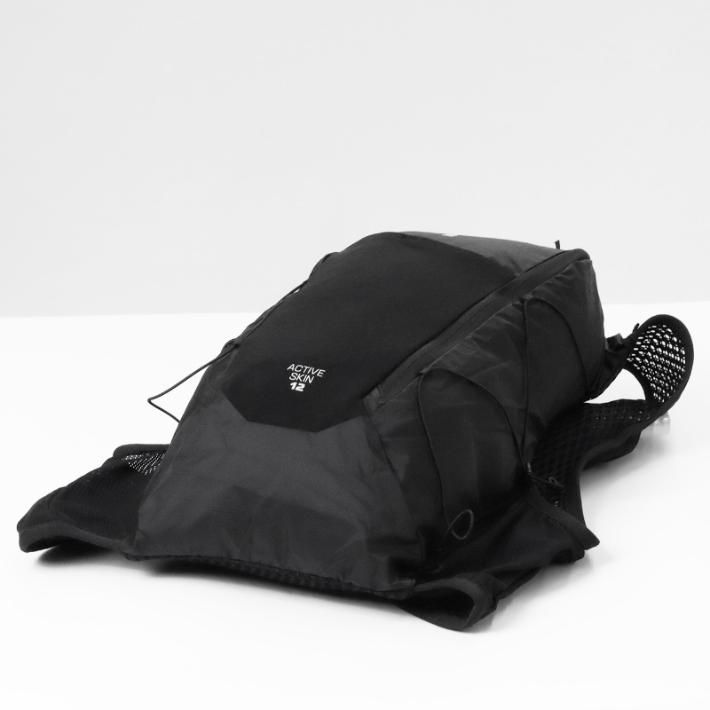 サロモン SALOMON ランニングベスト ユニセックス ACTIVE SKIN 12 フラスク付 トレイルランニング リュック バックパック ハイドレーションバッグ 2026SS M/L 12L LC2177400 ブラック メタル | ブランド [正規取扱店]