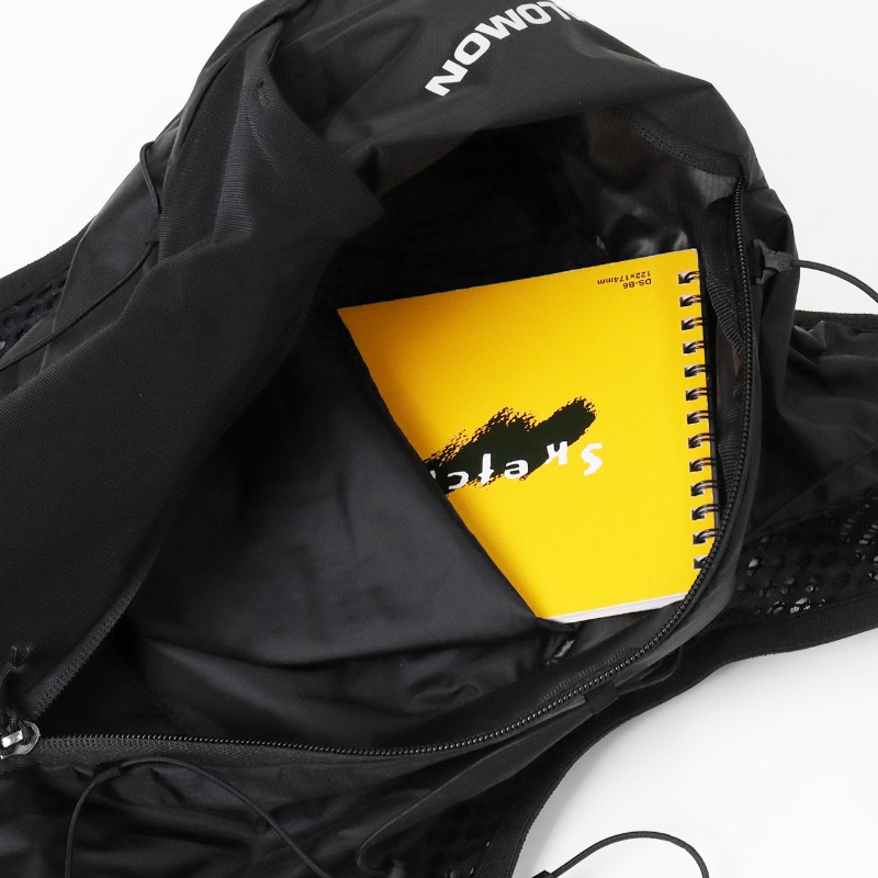 サロモン SALOMON ランニングベスト ユニセックス ACTIVE SKIN 12 フラスク付 トレイルランニング リュック バックパック ハイドレーションバッグ 2026SS M/L 12L LC2177400 ブラック メタル | ブランド [正規取扱店]