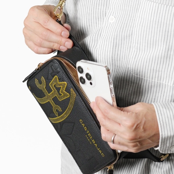 カステルバジャック CASTELBAJAC ボディバッグ CANNELE カヌレ メンズ レディース 横型 ワンショルダーバッグ 斜め掛け ロゴ 各色 035921 | ブランド [正規取扱店]