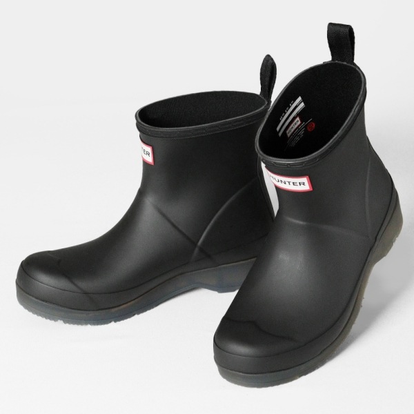 ハンター HUNTER レインブーツ レディース プレイ ショート トランスルーセント ソール ブーツ PLAY SHORT TRANSLUCENT SOLE BOOT ブラック BLACK 靴 WFS4001RMA-BLK | ブランド [正規取扱店]