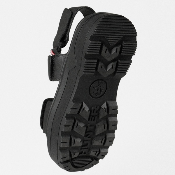 ハンター HUNTER サンダル メンズ レディース シティ リベル レザー ヒール ストラップ サンダル CITY REBEL LEATHER HEEL STRAP SANDAL ブラック BLACK 靴 UFD3110LEA-BLK | ブランド [正規取扱店]