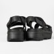 ハンター HUNTER サンダル メンズ レディース シティ リベル レザー ヒール ストラップ サンダル CITY REBEL LEATHER HEEL STRAP SANDAL ブラック BLACK 靴 UFD3110LEA-BLK | ブランド [正規取扱店]