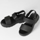 ハンター HUNTER サンダル メンズ レディース シティ リベル レザー ヒール ストラップ サンダル CITY REBEL LEATHER HEEL STRAP SANDAL ブラック BLACK 靴 UFD3110LEA-BLK | ブランド [正規取扱店]