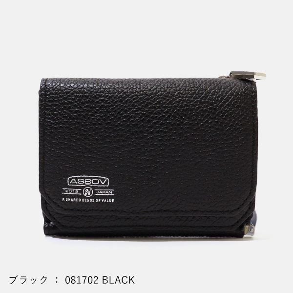 超特価激安 アッソブ AS2OV 三つ折り財布 SHRINK LEATHER MOBILE WALLET 小物