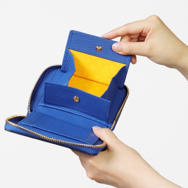 カステルバジャック CASTELBAJAC 二つ折り財布 CANNELE カヌレ メンズ レディース  ラウンドファスナー ミニウォレット 中ベラ付き レザー ロゴ 各色 035623 | ブランド [正規取扱店]