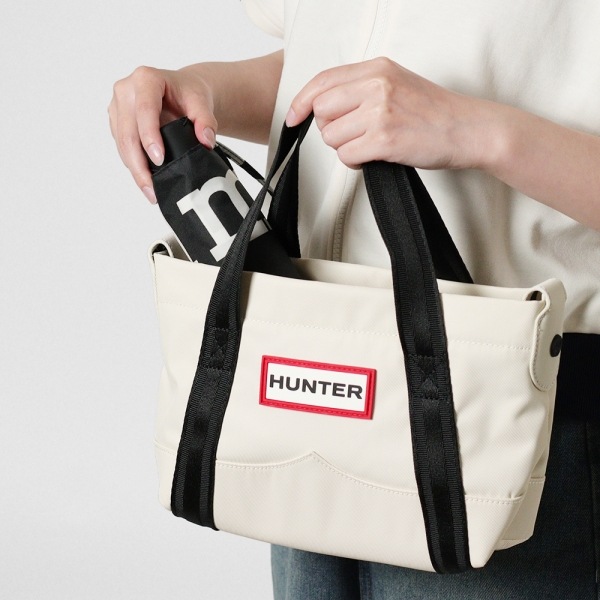 ハンター HUNTER ショルダーバッグ レディース ナイロン ミニ トップ クリップ トート バッグ 2wayバッグ 耐水 各色 UBS1203KBM | ブランド [正規取扱店]