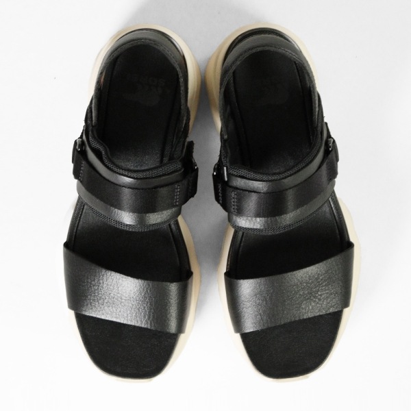ソレル SOREL サンダル レディース キネティックインパクト スリングバック ヒールサンダル KINETIC IMPACT SLINGBACK HEEL SANDAL ブラック Black Chalk 靴 NL4951 012 | ブランド [正規取扱店]