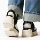 ソレル SOREL サンダル レディース キネティックインパクト スリングバック ヒールサンダル KINETIC IMPACT SLINGBACK HEEL SANDAL ブラック Black Chalk 靴 NL4951 012 | ブランド [正規取扱店]