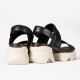 ソレル SOREL サンダル レディース キネティックインパクト スリングバック ヒールサンダル KINETIC IMPACT SLINGBACK HEEL SANDAL ブラック Black Chalk 靴 NL4951 012 | ブランド [正規取扱店]