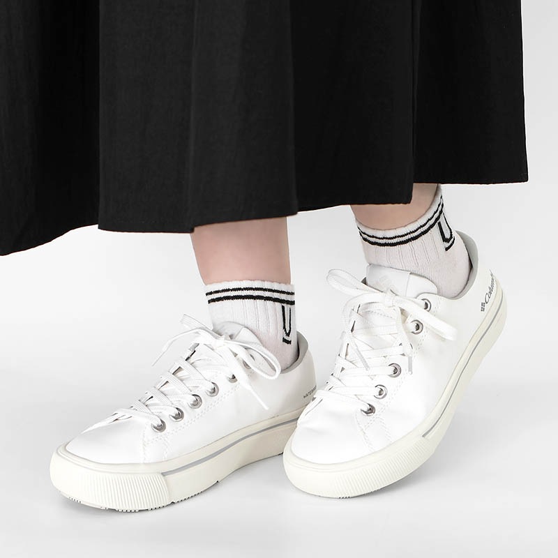 コロンビア Columbia スニーカー ホーソンレイン ロー HAWTHORNE RAIN LO ウォータープルーフ メンズ レディース 防水 レインシューズ 靴 2026SS YU7149 100 ホワイト | ブランド [正規取扱店]