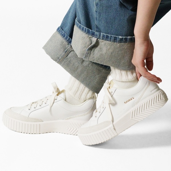 ソレル SOREL スニーカー レディース オーエヌエー アベニュー ロウ スニーカー ONA AVE LOW SNEAKER Sea Salt Bleached Ceramic 靴 防水 NL5139 125 | ブランド [正規取扱店]