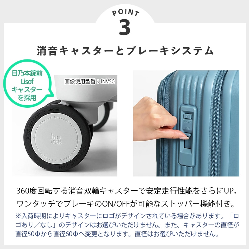 イノベーター innovator スーツケース 33L Sサイズ フロントオープン ビジネスキャリー 4輪 機内持ち込み 1泊 2泊 各色 INV20 | ブランド [正規取扱店]