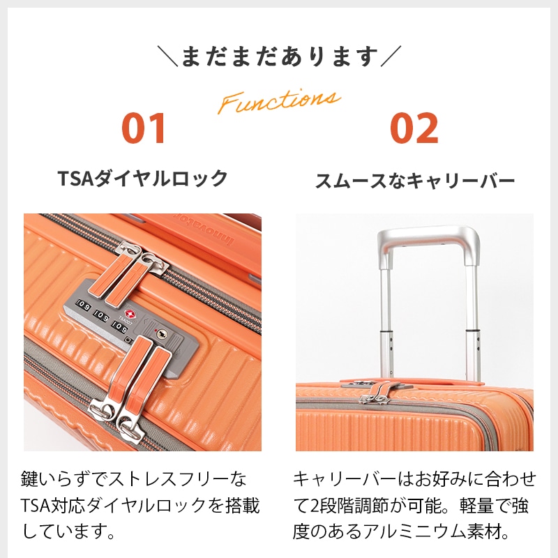 イノベーター innovator スーツケース 33L Sサイズ フロントオープン ビジネスキャリー 4輪 機内持ち込み 1泊 2泊 各色 INV20 | ブランド [正規取扱店]