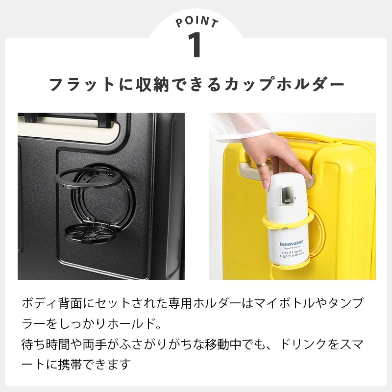 イノベーター innovator スーツケース 35L Sサイズ IV18 カップ