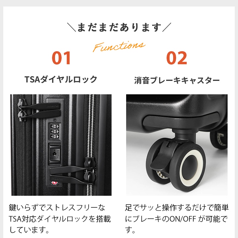 イノベーター innovator スーツケース 35L Sサイズ IV18 カップ