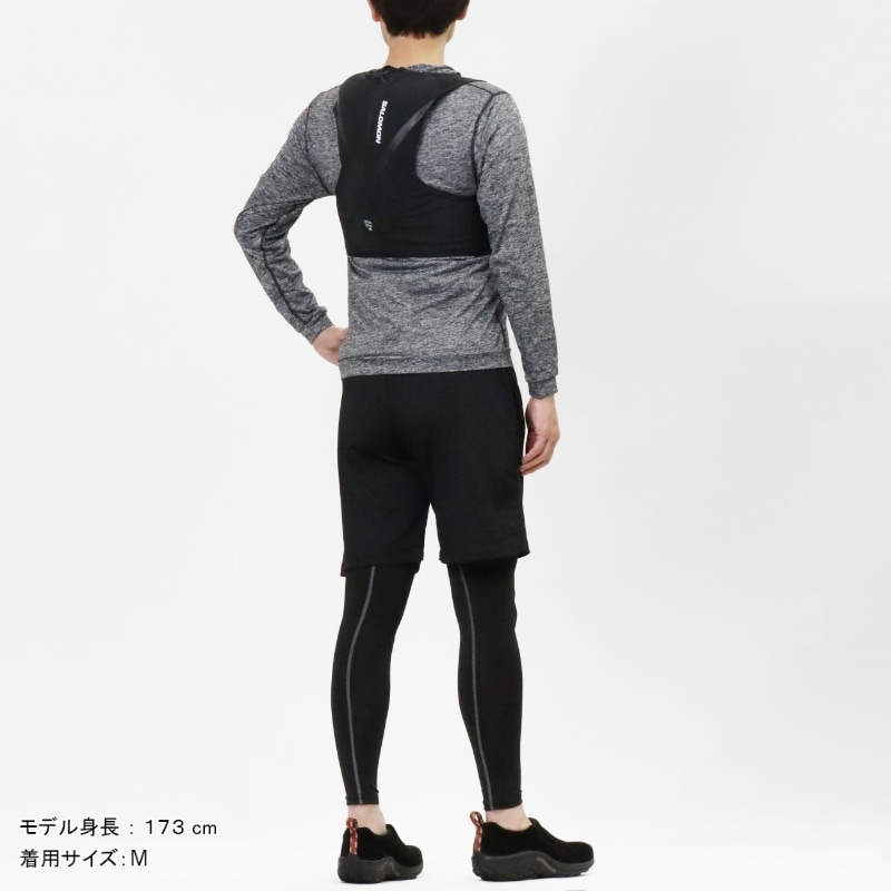 【新品】SALOMON GRVL SKIN 4 ランニングバッグ（フラスク付） SALOMON GRVL SKIN 4 ユニセックス ランニングベスト（フラスク付
