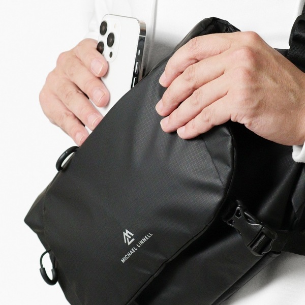 マイケルリンネル Michael Linnell ショルダーバッグ A.R.M.S アーミーコーティング メッセンジャーバッグ メンズ レディース 6L 撥水 軽量 ブラック MLAC-27 | ブランド [正規取扱店]