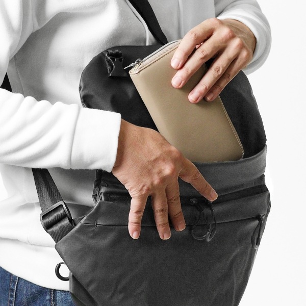 マイケルリンネル Michael Linnell ショルダーバッグ A.R.M.S アーミーコーティング メッセンジャーバッグ メンズ レディース 6L 撥水 軽量 ブラック MLAC-27 | ブランド [正規取扱店]