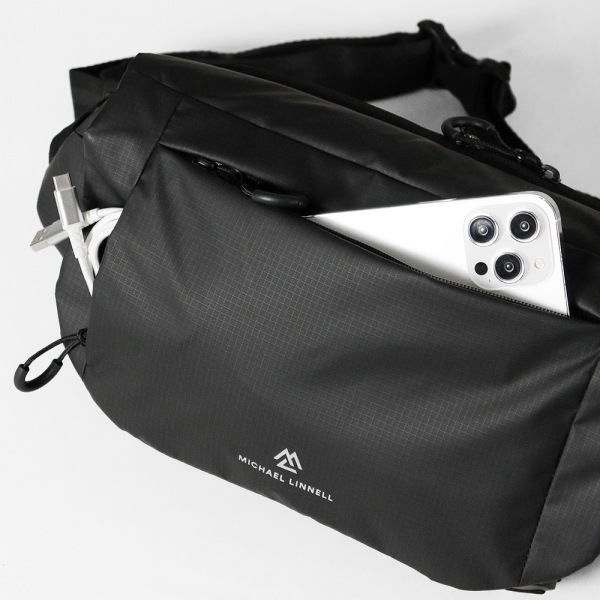 マイケルリンネル Michael Linnell ショルダーバッグ A.R.M.S アーミーコーティング メッセンジャーバッグ メンズ レディース 6L 撥水 軽量 ブラック MLAC-27 | ブランド [正規取扱店]