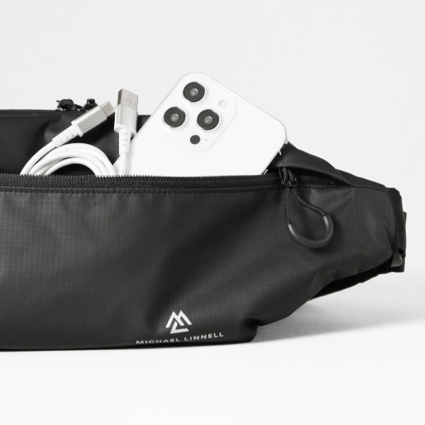 マイケルリンネル Michael Linnell ボディバッグ A.R.M.S アーミーコーティング ショルダーバッグ ウエストバッグ メンズ レディース 2L 撥水 軽量 ブラック MLAC-28 | ブランド [正規取扱店]