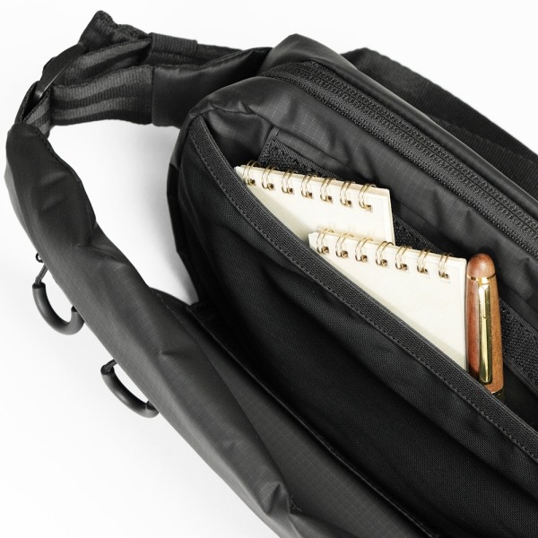 マイケルリンネル Michael Linnell ボディバッグ A.R.M.S アーミーコーティング ショルダーバッグ ウエストバッグ メンズ レディース 2L 撥水 軽量 ブラック MLAC-28 | ブランド [正規取扱店]