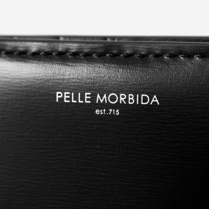 ペッレモルビダ PELLE MORBIDA 二つ折り財布 Barca バルカ メンズ コンパクトウォレット レザー ブラック PMO-BA735 | ブランド [正規取扱店]