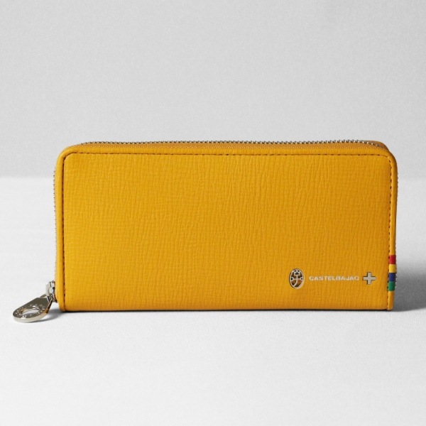 カステルバジャック CASTELBAJAC ラウンドファスナー 長財布 プレス ロゴ メンズ レディース レザー 各色 57616 | ブランド [正規取扱店]