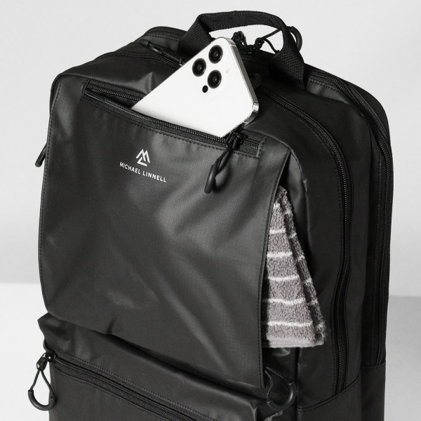 マイケルリンネル Michael Linnell バックパック A.R.M.S アーミーコーティング ベーシック デイパック メンズ レディース 22L 撥水 軽量 ブラック MLAC-29 | ブランド [正規取扱店]