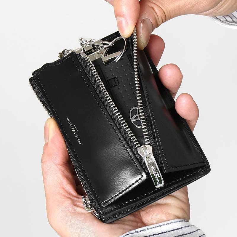 ペッレモルビダ PELLE MORBIDA 小銭入れ Barca バルカ メンズ コインケース コンパクトウォレット レザー ブラック PMO-BA736 | ブランド [正規取扱店]