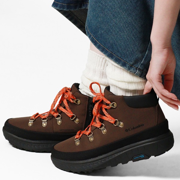 コロンビア Columbia ブーツ メンズ レディース イエローテイル アイスマジック ショーティ ウォータープルーフ YELLOWTAIL ICE-MAGIC SHORTY WP ダークブラウン 靴 ショート丈 保温 防水 YU1461 202 Dark Brown | ブランド [正規取扱店]