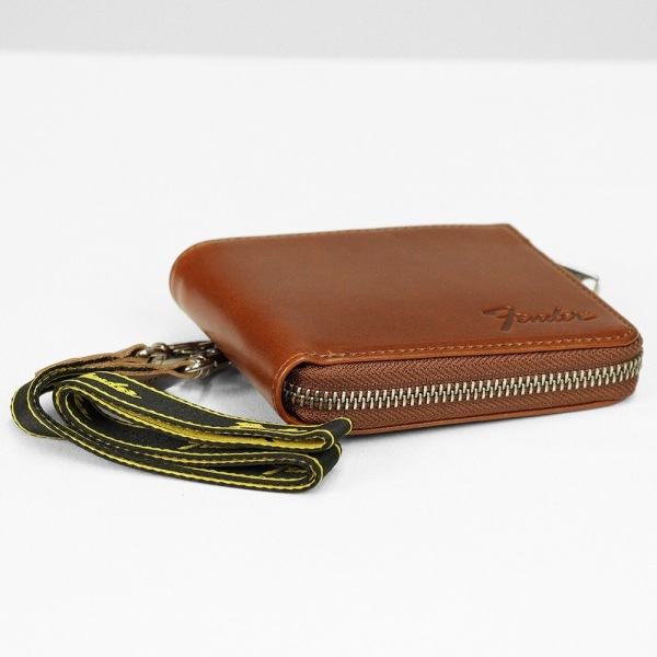 フェンダー Fender 二つ折り財布 モノグラムストラップ ギターピック付き L型ファスナー メンズ レディース レザー 各色 950-702 | ブランド [正規取扱店]