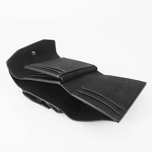 ⭐️シー　CIE フォーク　WALLET ブラック 楽天市場】CIE シー FOLK COMPACT MIDDLE WALLET フォークミドル