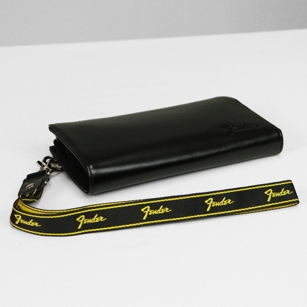 フェンダー Fender 長財布 モノグラムストラップ ギターピック付き L字ファスナー メンズ レディース レザー 各色 950-704 | ブランド [正規取扱店]