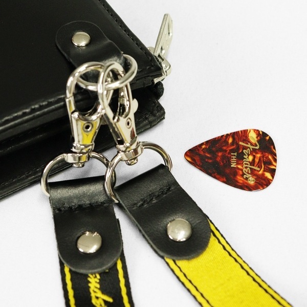 フェンダー Fender 長財布 モノグラムストラップ ギターピック付き L字ファスナー メンズ レディース レザー 各色 950-704 | ブランド [正規取扱店]