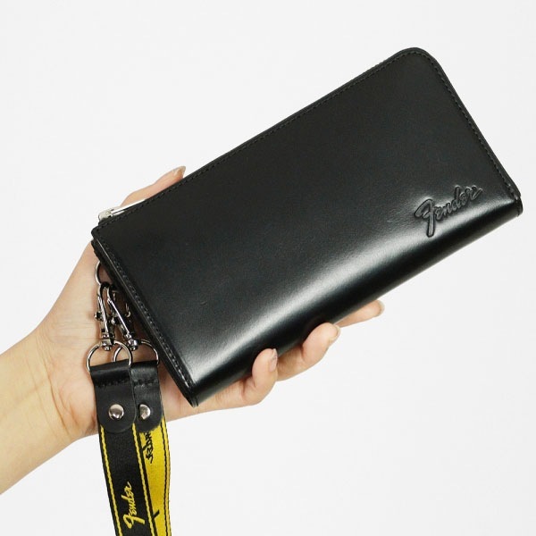 フェンダー Fender 長財布 モノグラムストラップ ギターピック付き L字ファスナー メンズ レディース レザー 各色 950-704 | ブランド [正規取扱店]