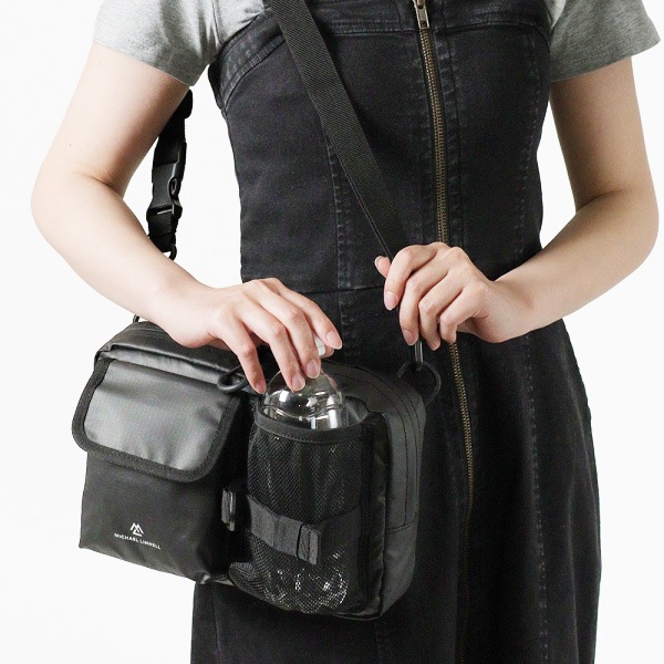 マイケルリンネル Michael Linnell ショルダーバッグ A.R.M.S ミニショルダー アーミーコーティング メンズ レディース 4L 撥水 軽量 ブラック MLAC-39 | ブランド [正規取扱店]