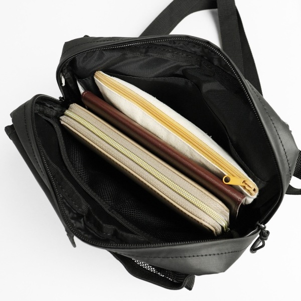 マイケルリンネル Michael Linnell ショルダーバッグ A.R.M.S ミニショルダー アーミーコーティング メンズ レディース 4L 撥水 軽量 ブラック MLAC-39 | ブランド [正規取扱店]