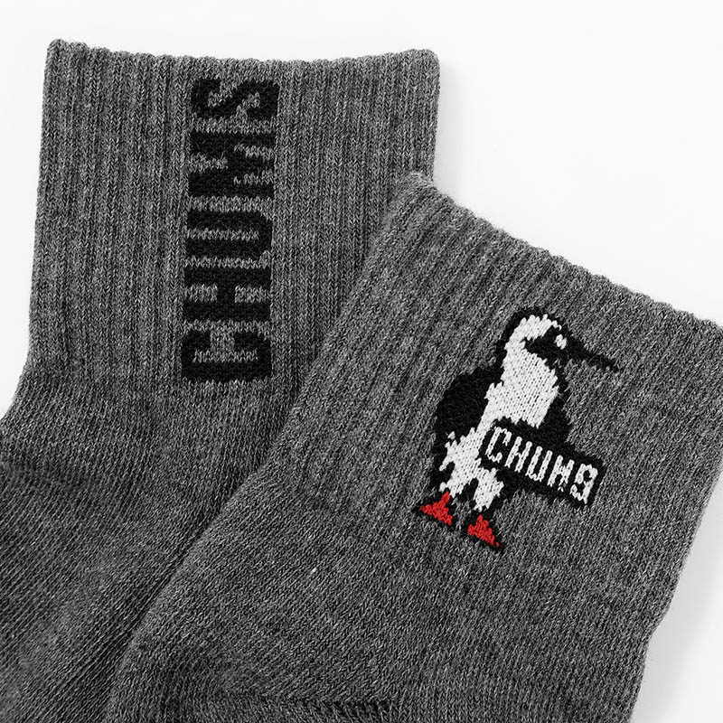 チャムス CHUMS ソックス 3足組 靴下 チャムスブービー クルーソックス 3P メンズ レディース ショート クルー丈 ロゴ S/M CH06-1132 | ブランド [正規取扱店]