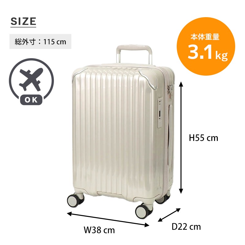 カーゴ CARGO スーツケース 36L AiR STAND エアスタンド 機内持ち込み Sサイズ 4輪 1泊 2泊 2年保証 各色 CAT558ST | ブランド [正規取扱店]