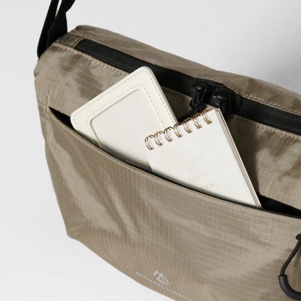 マイケルリンネル Michael Linnell ショルダーバッグ RIP STOP ミニショルダー リップストップ メンズ レディース 5L 撥水 軽量 ベージュ MLRT-03 | ブランド [正規取扱店]