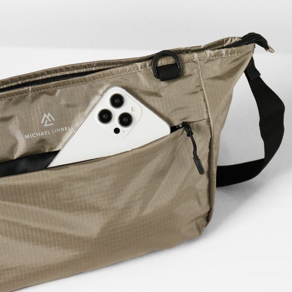マイケルリンネル Michael Linnell ショルダーバッグ RIP STOP メッセンジャーバッグ リップストップ メンズ レディース 10L 撥水 軽量 ベージュ MLRT-06 | ブランド [正規取扱店]