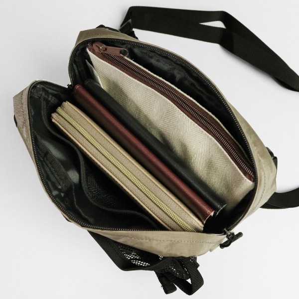 マイケルリンネル Michael Linnell ショルダーバッグ RIP STOP ミニショルダー リップストップ メンズ レディース 4L 撥水 軽量 ベージュ MLRT-07 | ブランド [正規取扱店]